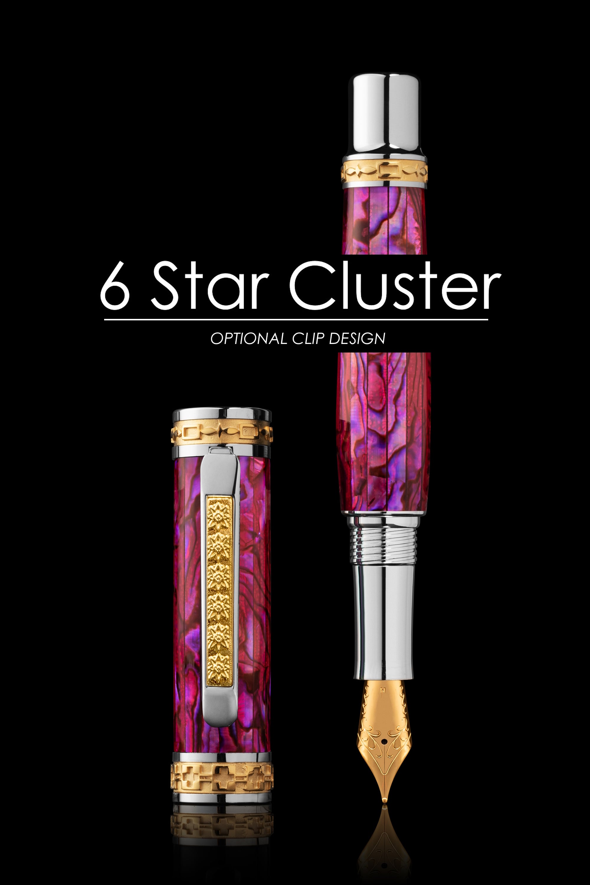 Closer LUXE Pink Abalone Shell Fountain Pen