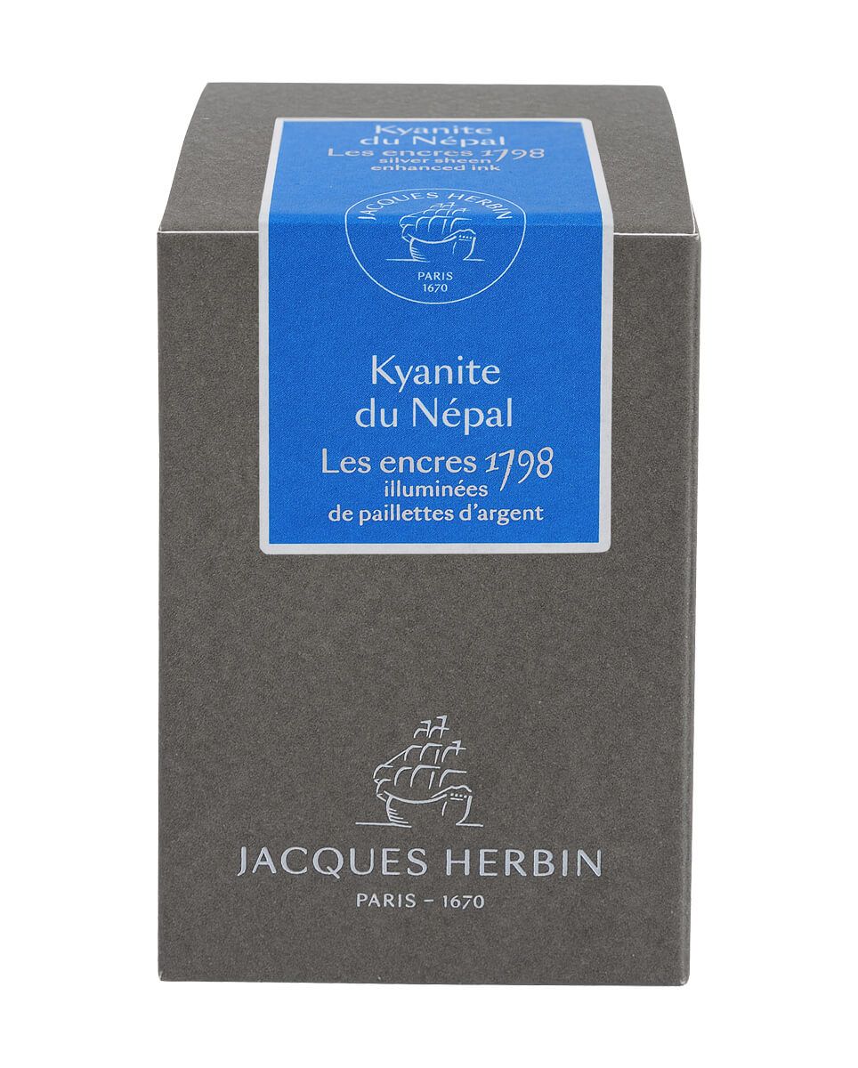 J. Herbin 1798 Fountain Pen Ink - "Kyanite du Népal" (Kyantie of Nepal) Ink - 50 ml. Bottle