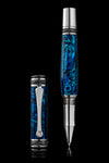 Tycoon Lustrous Sapphire Abalone Shell Rollerball Pen