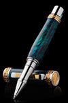 Closer Teal Abalone Shell Rollerball Pen