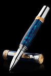 Rainmaker Sapphire Abalone Shell Rollerball Pen